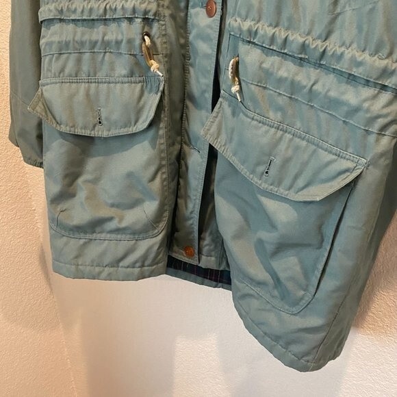London Fog Muted Teal Very Warm Utility Winter Jacket - Size 14 - Picture 10 of 10
